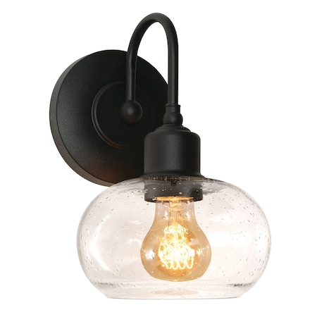 Afx Laney 10'' Sconce, Medium Base, Black LNYS0710MBBK